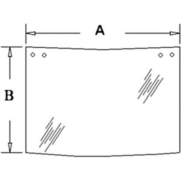 Rear Center Glass